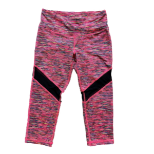 Material Girl Pink and Black Capri Pants
